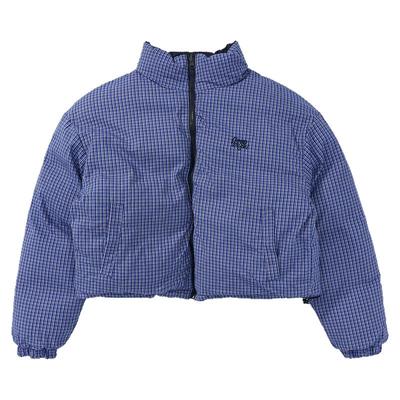 SLEEPZOO24AW蓝格纹双面穿棉服