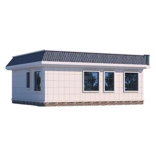 一层别墅平房设计图纸新农村自建房流行简约风格平屋顶全套施工图