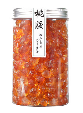 大颗粒精修桃胶500g无杂质无硫