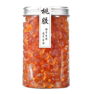 大颗粒野生桃胶500g无杂质无硫