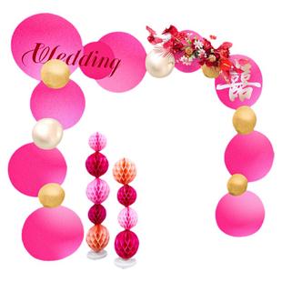 结婚装饰拱门kt板立柱婚礼场景现场婚庆布置套装门口室外支架路引