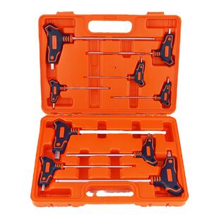 华丰巨箭t型内六角扳手单个加长平头6角螺丝刀高强度梅花六棱板手