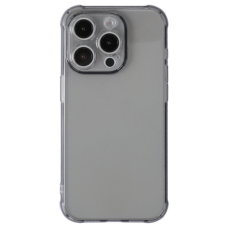带防尘网全软防摔适用iPhone16手机壳17Pro硅胶气囊15苹果14Promax全包13小众12软壳6plus透明黑简约男女爆款