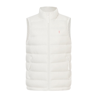 POLOWALK女式羽绒马甲2025冬季新品简约90鸭绒立领羽绒女装背心