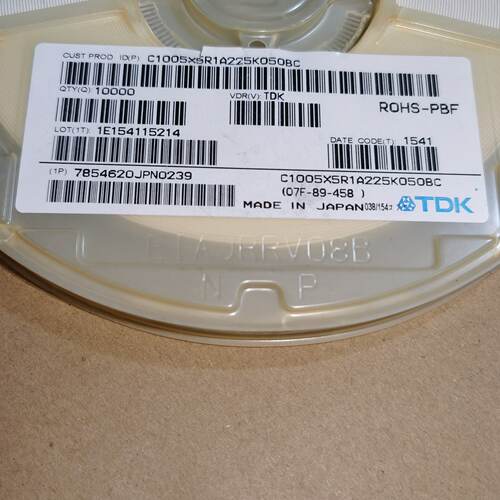 询TDK0402贴片电容 1uF 10% 35V X5R C