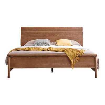 白蜡木纯实木床1.5m双人储物床