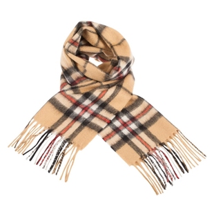 包邮现货英国正品苏格兰秋冬100%纯羊绒男款女款格纹纯色流苏围巾