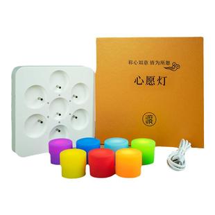 缘渡心愿灯充电酥油灯环保led电子蜡烛莲花灯酥油灯长明灯电子