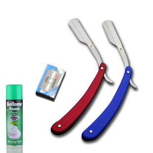 老式手动刮胡刀剃须刀理发刮胡刀刮眉刀刮脸剃头刀可换刀片包邮