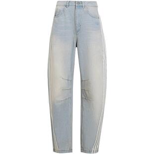 滔搏adidas阿迪达斯三叶草女子条纹阔腿运动休闲长裤KG0200