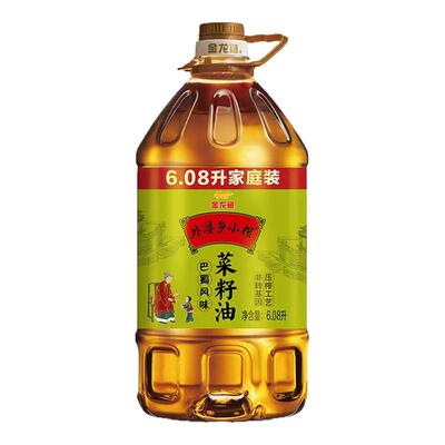 金龙鱼外婆乡小榨巴蜀风味菜籽油6.08L/桶非转/B