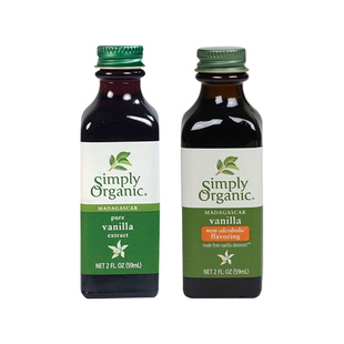 Simply Organic Vanilla有机香草荚萃取无糖冲饮烘焙纯天然香草精