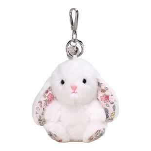 NewToys正版可爱奶酪黄wendi温蒂兔子毛绒公仔包挂件碎花兔钥匙扣