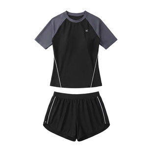 Keep女士分体泳衣2026新款爆款微胖大码套装游泳馆专用泡温泉泳装