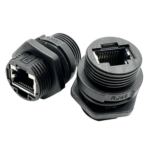 VILIAN-RJ45M20面板式以太网直通防水网络口DATA信号防水连接器