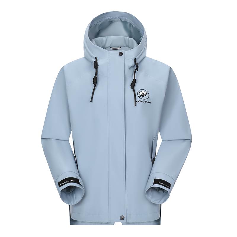 【悦心】熊猫单层冲锋衣女款外套2025新款户外防水防风登山服装 【悦心】熊猫单层冲锋衣女款外套2025新款户外防水防风登山服装