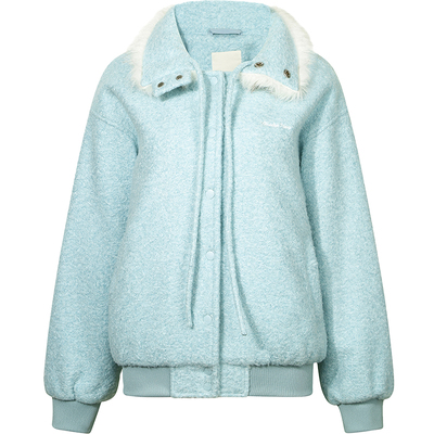 GUUKAHERO毛呢棒球服棉服