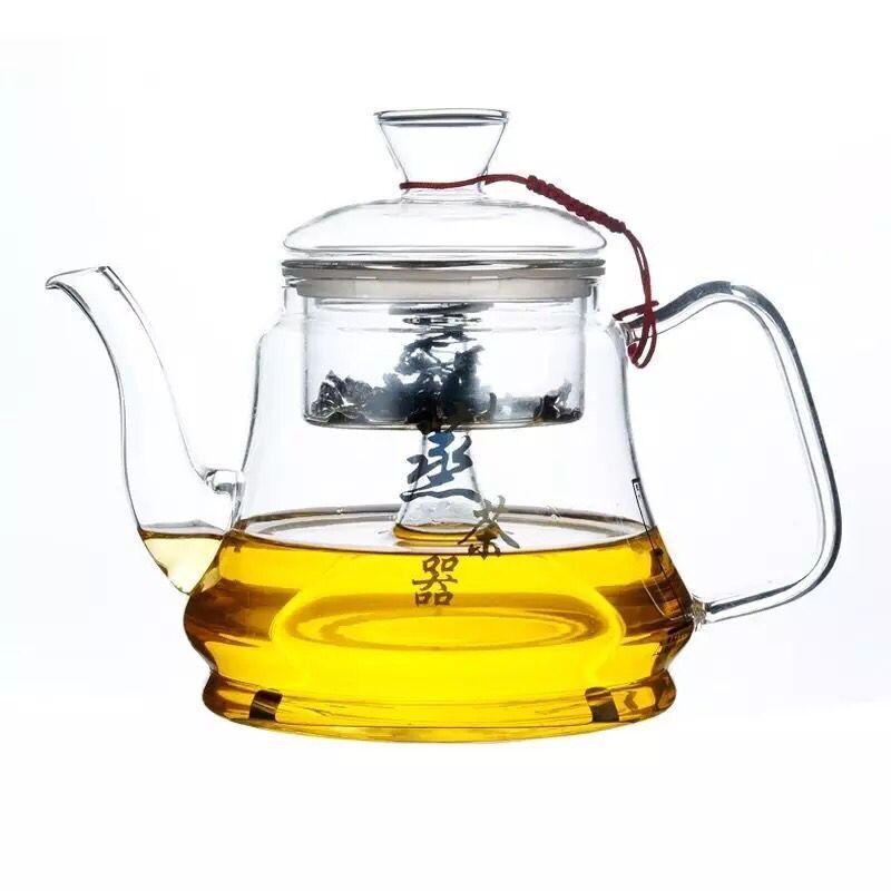 电磁炉专用耐热玻璃加厚蒸茶壶