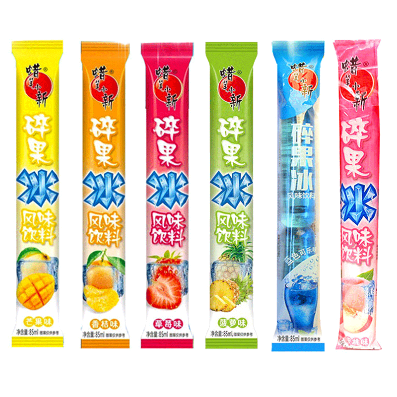 蜡笔小新碎碎冰童年经典怀旧零食果冻/布丁