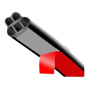 五孔新B型汽车门隔音密封条全车门边胶条车门缝防尘降噪车用静音