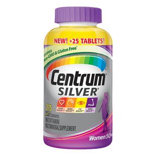 美国善存银片女士50岁中老年复合维生素B族d3多维片含烟酰胺275粒