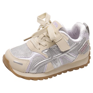 小米步女童运动鞋冬季新款儿童加绒阿甘鞋男童休闲鞋加绒德训鞋潮