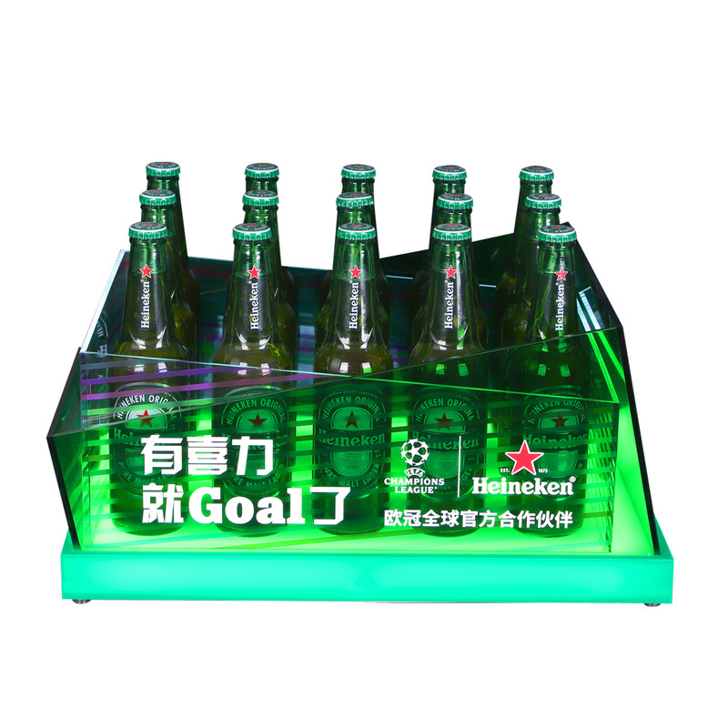 酒吧ktv发光冰桶led网红啤酒筐商用香槟冰酒桶24支喜力发光冰镇桶