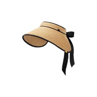 蕉下蛋卷草帽原纱防晒UL558大檐沙滩海边法式防紫外线空顶防晒帽