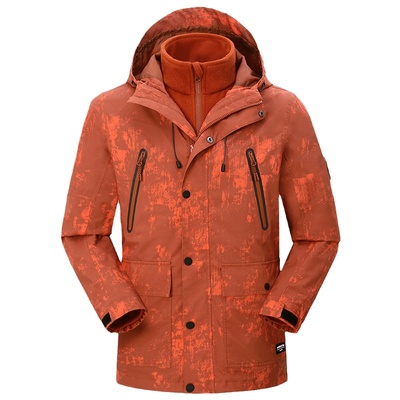 诺思山男抓绒内胆防风防水冲锋衣