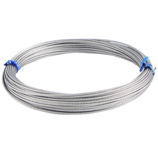 304钢丝绳加粗 阳台升降晾衣架配件双杆手摇手动不锈钢晾衣杆