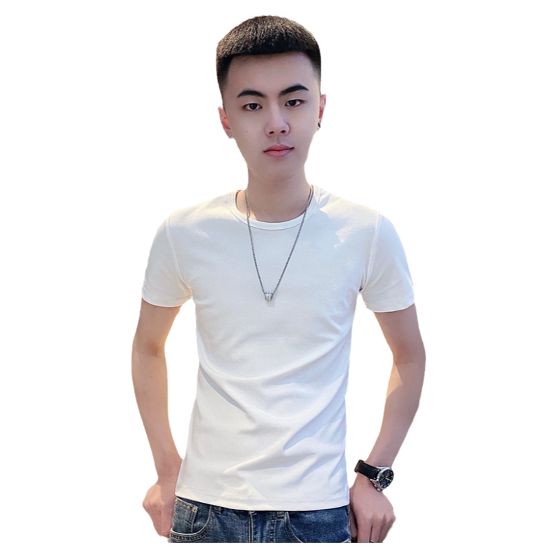 潮牌短袖韩版男装纯色
