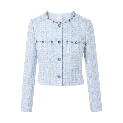 朗姿莱茵福莱尔华丽蓝宝石套装裙