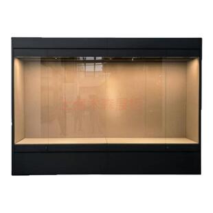 博物馆玻璃展示柜烤漆展览柜雕像文物金属壁龛展柜古董陈列柜定制