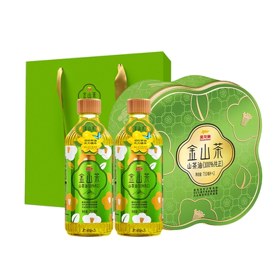 金龙鱼金山茶油750MLX2瓶礼盒装