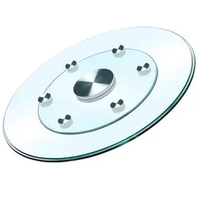 餐桌转盘钢化玻璃酒店大圆桌转盘餐桌旋转圆盘加厚旋转圆桌面家用