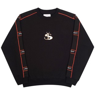 现货 YARDSALE Phantasy 英国滑板圆领刺绣logo袖子贴布宽松卫衣