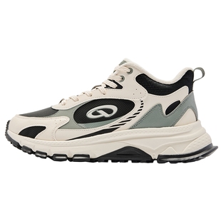 乔丹棉鞋男加绒保暖高帮休闲鞋冬季2025新款皮面运动鞋防滑户外鞋