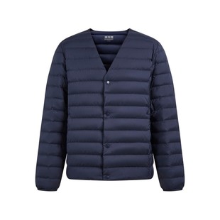 波司登新品轻薄羽绒服男内搭内恤长袖百搭打底V领保暖羽绒内胆男