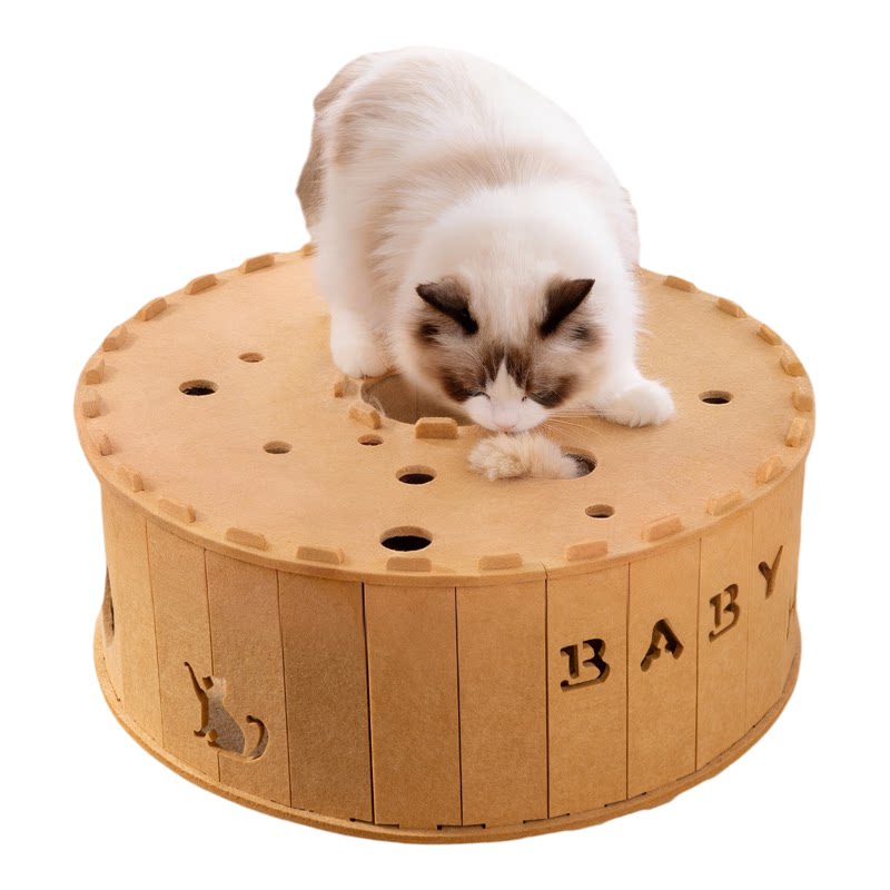 夏日猫窝钻洞四季通用凉窝毛毡隧道窝猫玩具甜甜圈轮胎躲藏猫咪窝