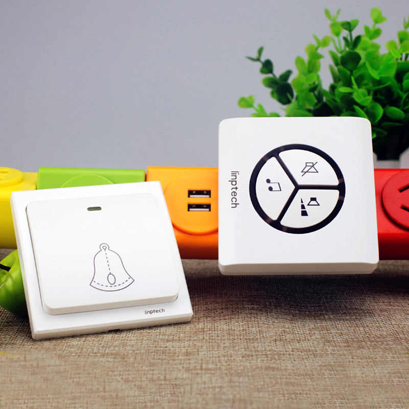 领普G1门铃无线家用自老人一拖二电池呼叫器不用发电远距离一拖超