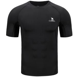 骆驼健身房长袖运动服跑步五件套男士