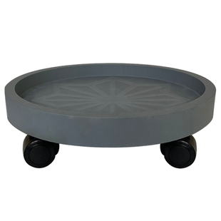 钢化可移动花盆托盘带轮子底座万向轮滚轮花盘托架大底盘加厚接水