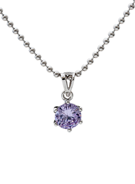 迷你小巧吊坠925纯银女水晶ins