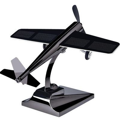 太阳能飞机车载摆件2025新款