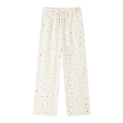 BE带多巴胺印花棉纱系绳口袋睡裤