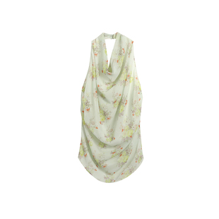 MOMENTPLAY 设计师 26春夏新品 印花荡领优雅上衣  SOLSOL买手店