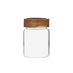 无铅耐高温玻璃水杯木盖咖啡杯民宿酒店果汁饮料杯牛奶豆浆分装瓶