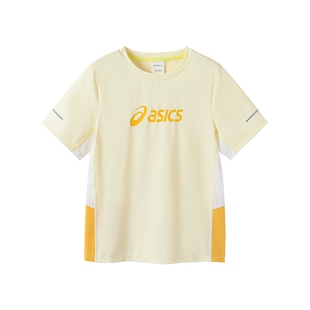 asics亚瑟士童装半袖夏季男童女童运动速干衣儿童吸湿训练短袖T恤
