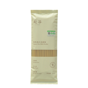 无麸质主食有机纯小米杂粮宽面条桥本敏宝儿童无碘盐粗粮挂面