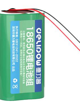 德力普18650锂电池组3.7v7.4v12v